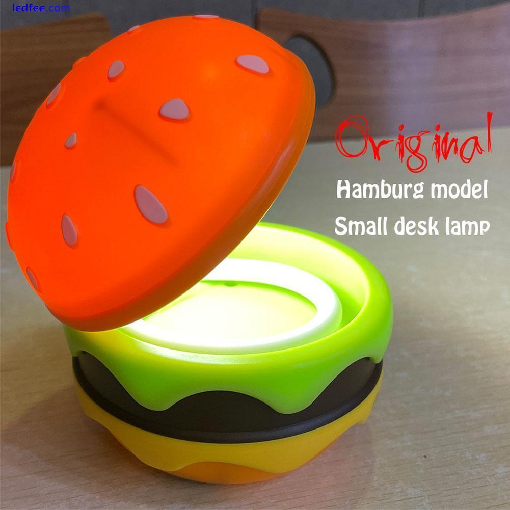 Table Lamp Hamburger Small Night Lights LED Desk Light Home Decor ornaments New 4 