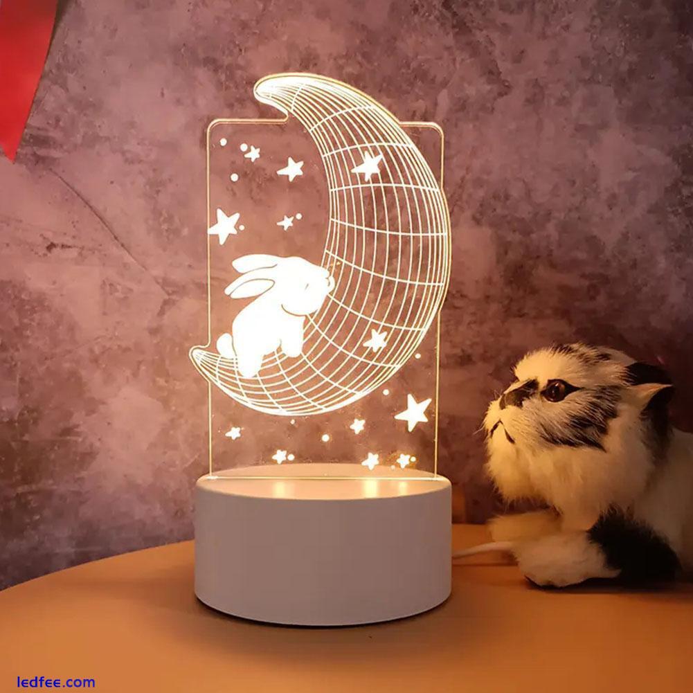 Desk LED Night Light Creative Bedroom Bedside Table Lamp Day gift N1K5 5 