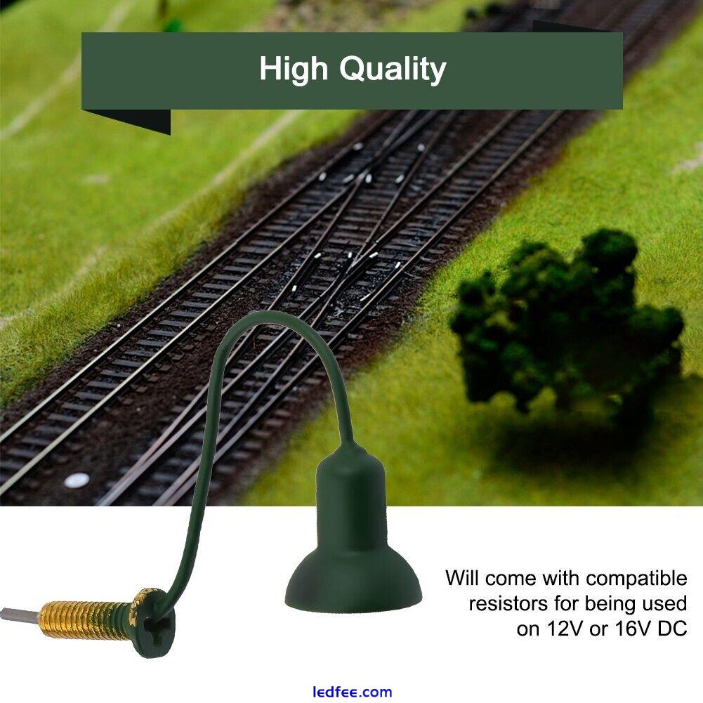 8 Pcs O Gauge LED Street Wall Light Model Train Path Lamp Post+Resistors Durable 2 