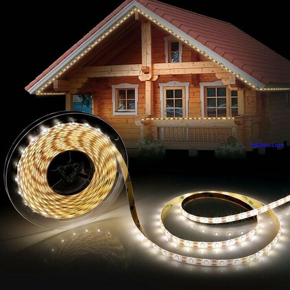 LED Strip Light Outdoor Waterproof SMD 2835 Street Solar Powered Garden Decor 0 