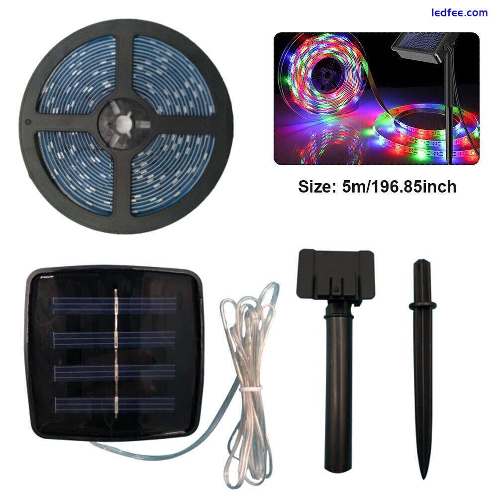 LED Strip Light Outdoor Waterproof SMD 2835 Street Solar Powered Garden Decor 5 