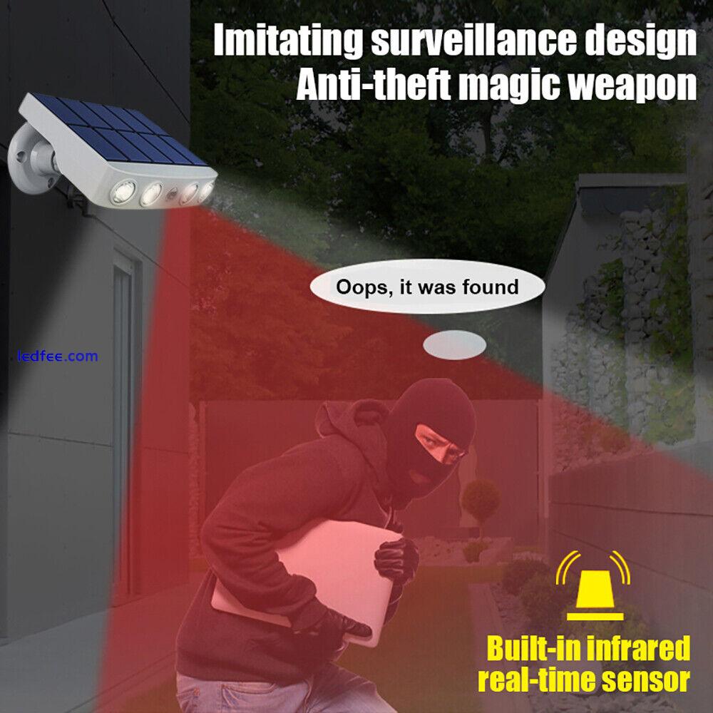 Fake Camera Remote Control Solar Street Light Monitoring Lamp Waterproof IP66 3 