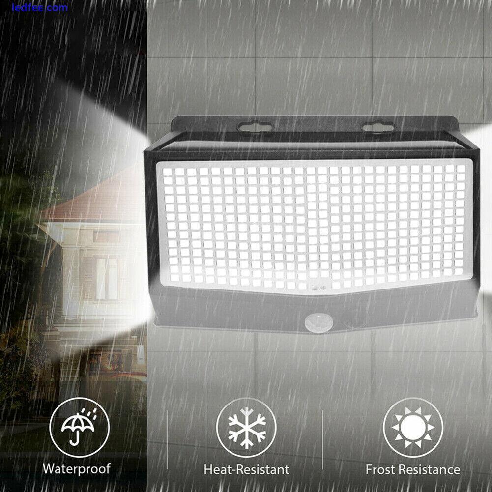 468 Solar Power Waterproof Light Outdoor Motion Sensor Wall Mounted Street Lamp 3 