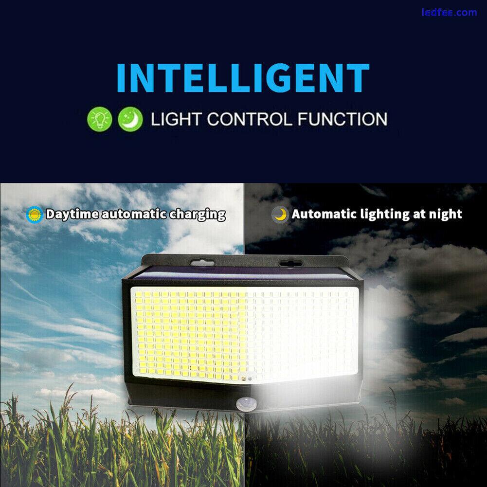 468 Solar Power Waterproof Light Outdoor Motion Sensor Wall Mounted Street Lamp 2 