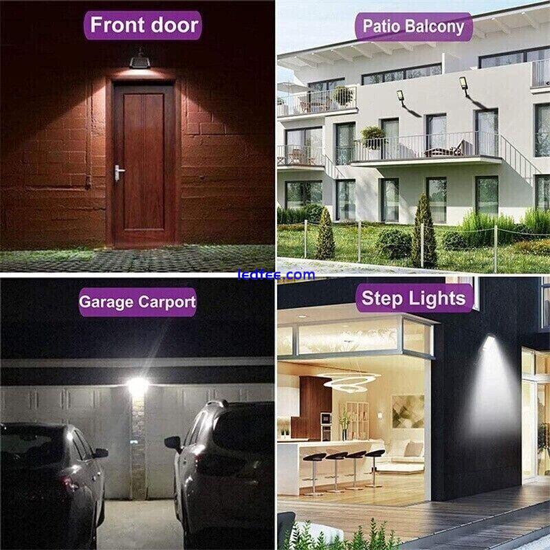 Outdoor Solar Wall Light LED Motion Sensor Bright Flood Street Lamp 3 Modes 3 