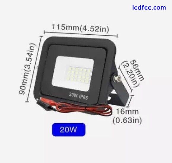 UK STOCK, 12volt DC Led Flood Light 20W Outdoor Floodlight Spotlight IP66. 3 