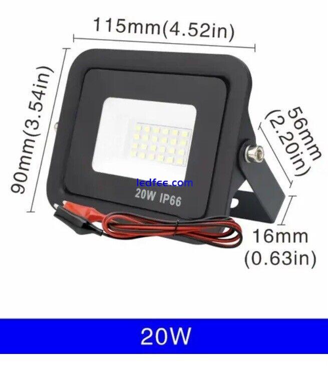 UK STOCK, 12volt DC Led Flood Light 20W Outdoor Floodlight Spotlight IP66. 0 