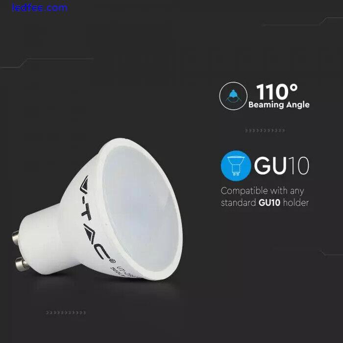 V-TAC 5W GU10 SPOTLIGHT 6400K GU10 110'D 400LM (PACK OF 10) 5 