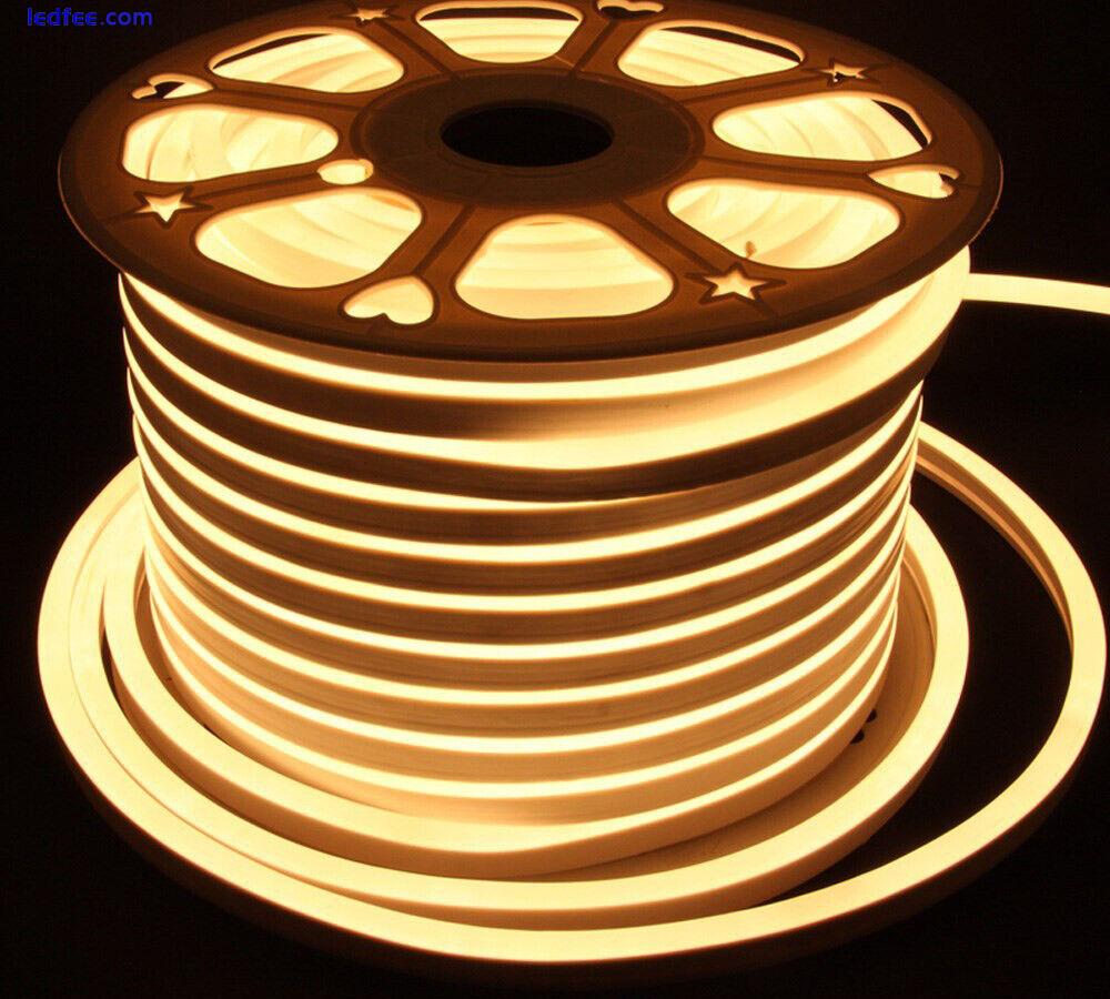 Double Sided LED Neon Flex Rope Strip Light IP67 220V 240V Outdoor Lighting UK 2 