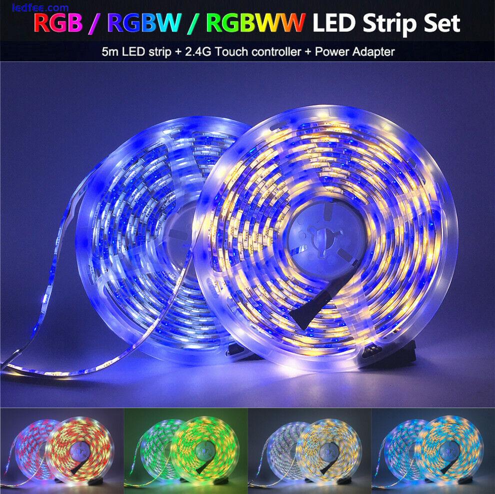  5m 10m 5050 RGBW RGBWW LED Strip Rope Lights 40Key Remote 12V Power adapter 12v 0 