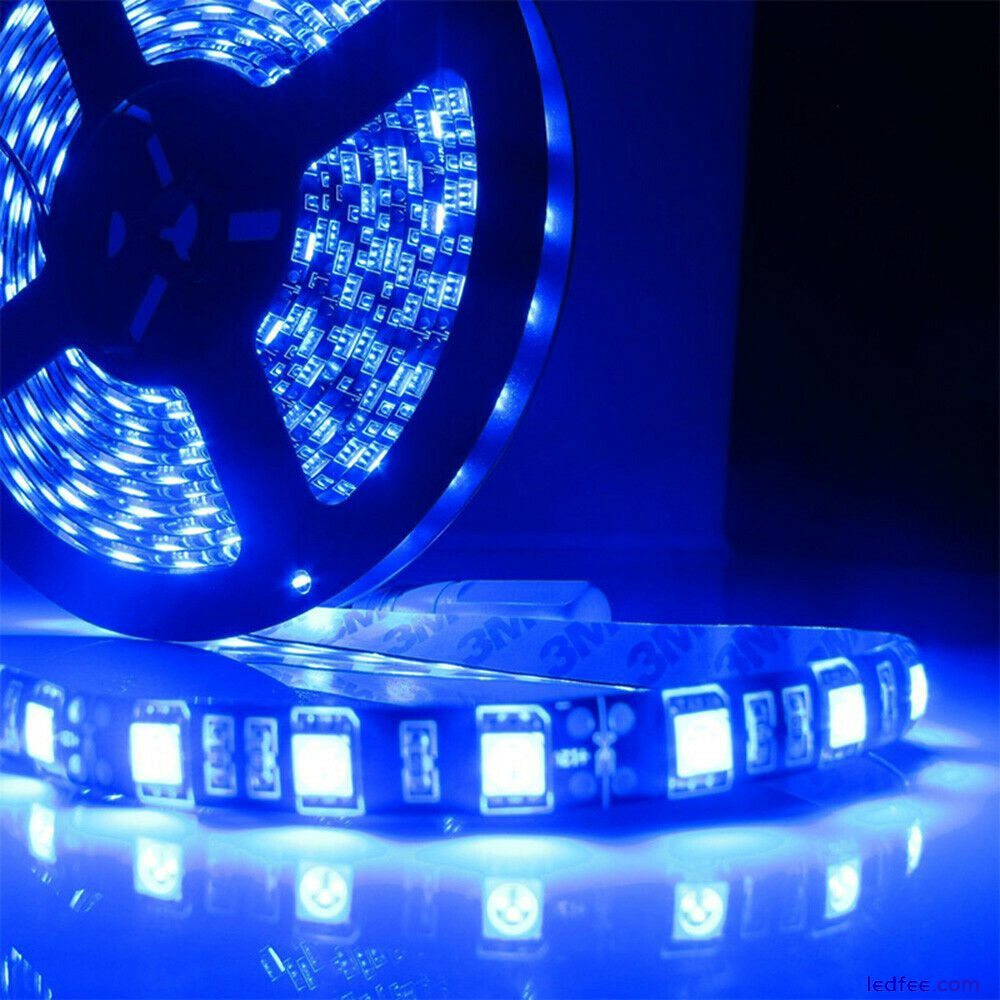 1-5m LED Strip Light Black PCB 5050 3528 SMD Waterproof DIY Car tape lamp DC 12V 2 