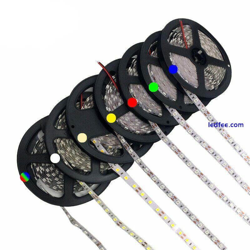 5m 3528/5050 SMD LED Strip Light 12V Car Caravan Motorbike Bright RGB tape lamp 0 