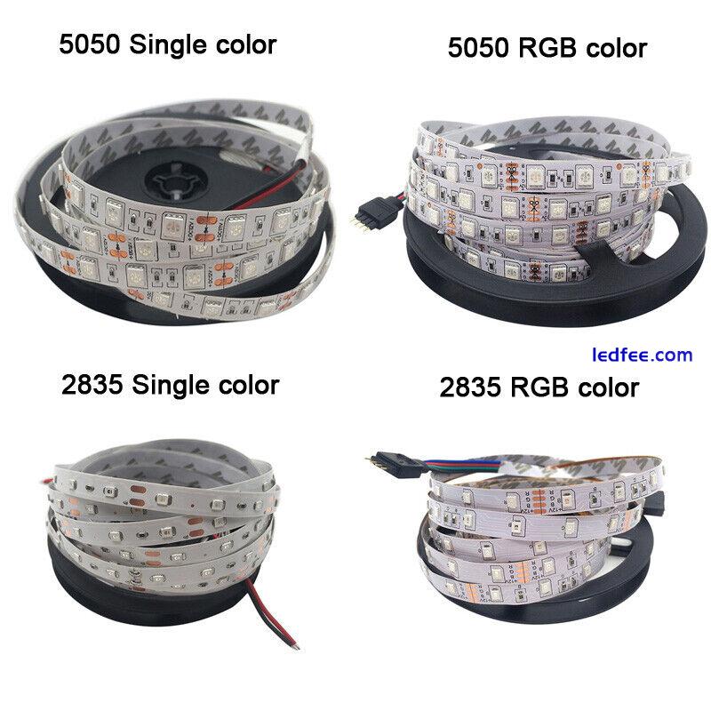 5m 3528/5050 SMD LED Strip Light 12V Car Caravan Motorbike Bright RGB tape lamp 1 