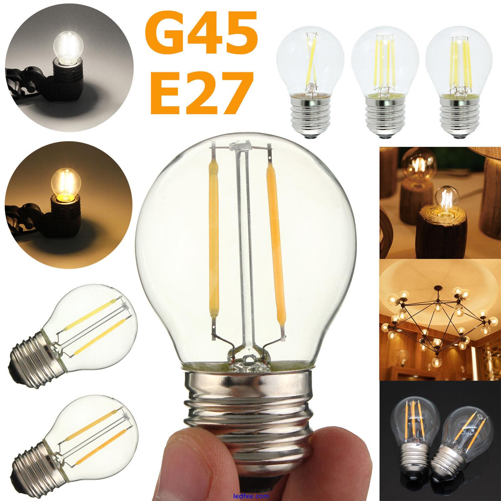 Retro E27 220V G45 LED Bulbs Glass Edison Bulb Tungsten Lamp for Home Decoration 1 