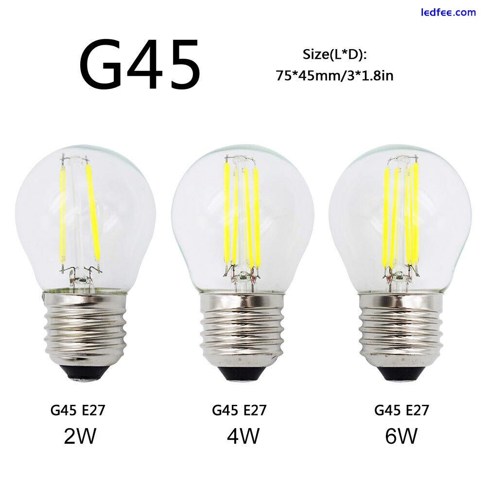 Retro E27 220V G45 LED Bulbs Glass Edison Bulb Tungsten Lamp for Home Decoration 4 