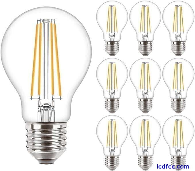 Philips GLS E27 Edison Screw LED Filament Light Bulb 7(60)W LED Warm White 806lm 3 