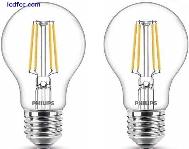 Philips GLS E27 Edison Screw LED Filament Light Bulb 7(60)W LED Warm White 806lm 1 