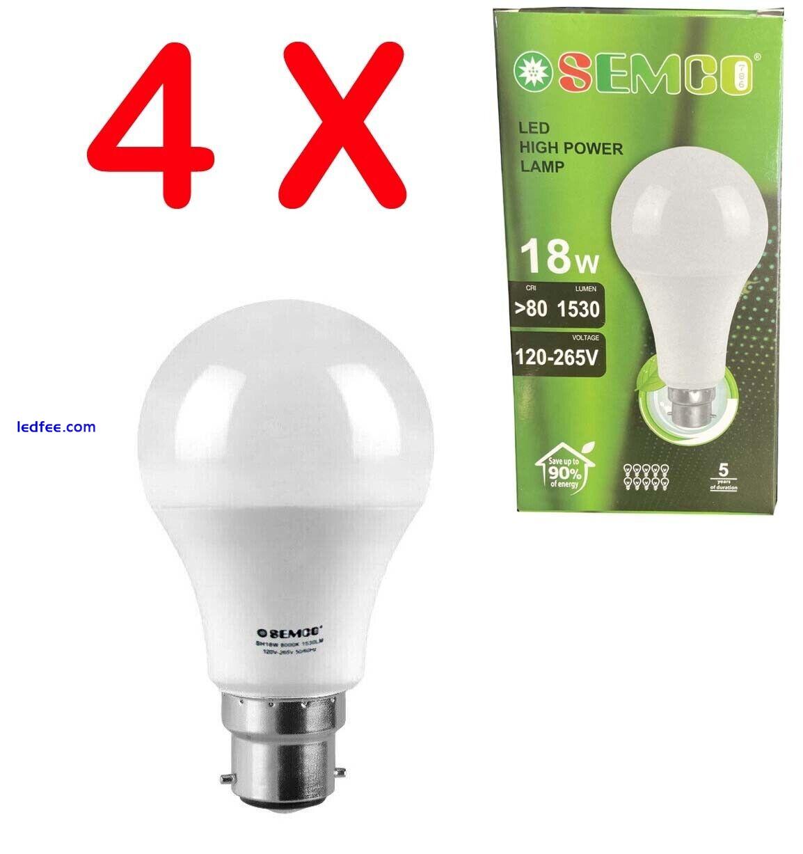 18W =180W LED HIGH POWER COOL WHITE B22 BAYONET CAP LIGHT BULB ENERGY SAVER LAMP 4 