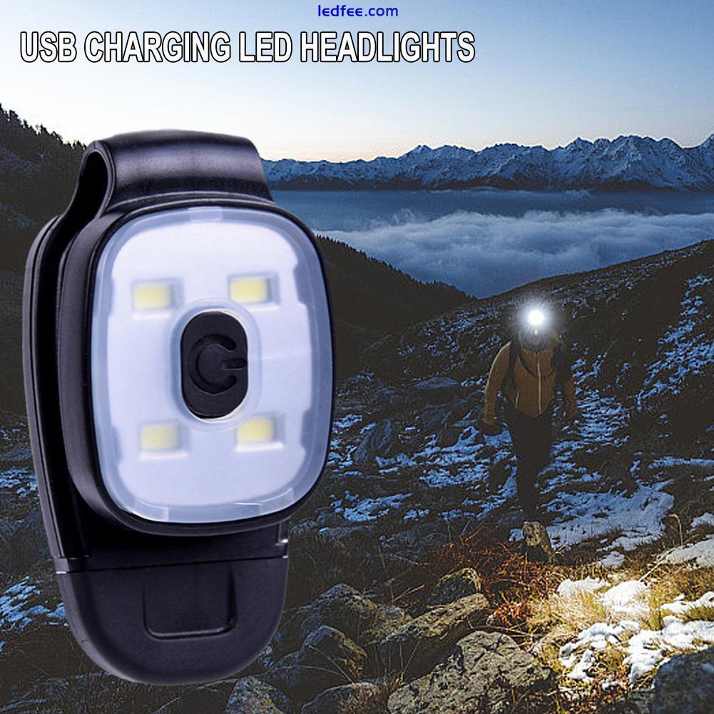 USB Charging LED Headlight Clip Light Multifunctional Mini Running Camping Light 1 