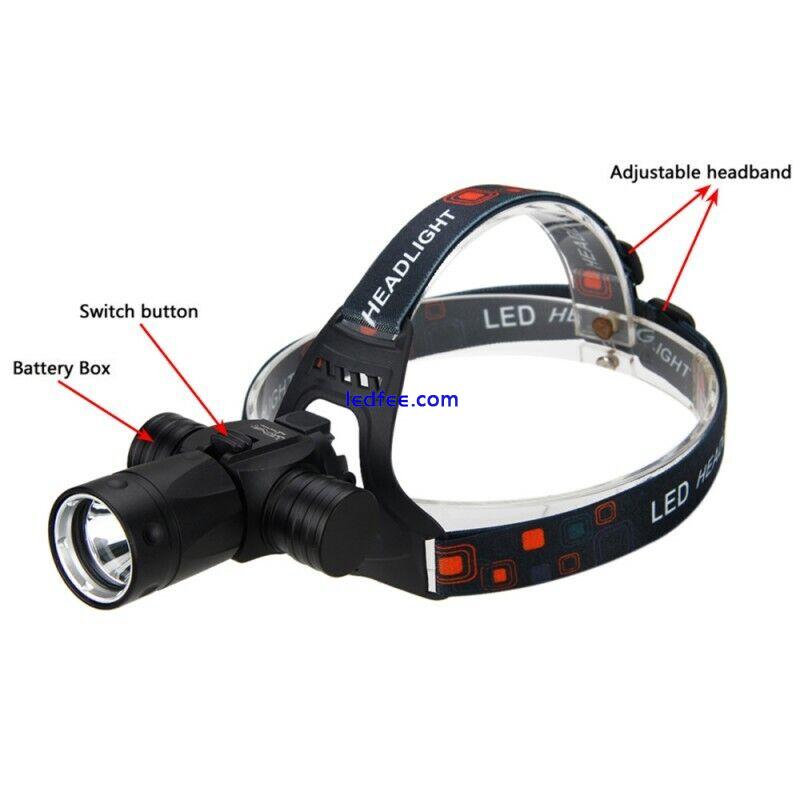 Diving LED Head Light Flashlight Scuba Torch Underwater 100m Dive Lamp 6000LM 2 