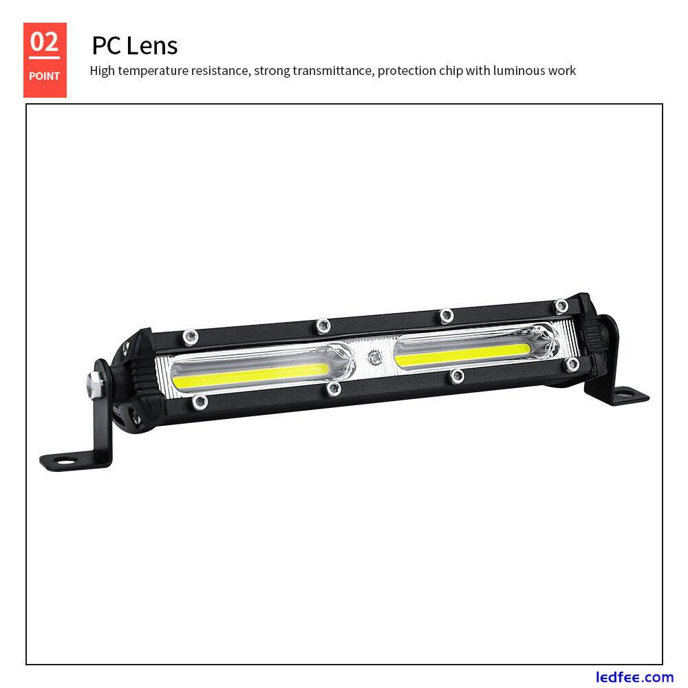 Auto LED Arbeitslicht 12V 24V LED Scheinwerfer Arbeitslichtleiste 6500K Streifen 2 