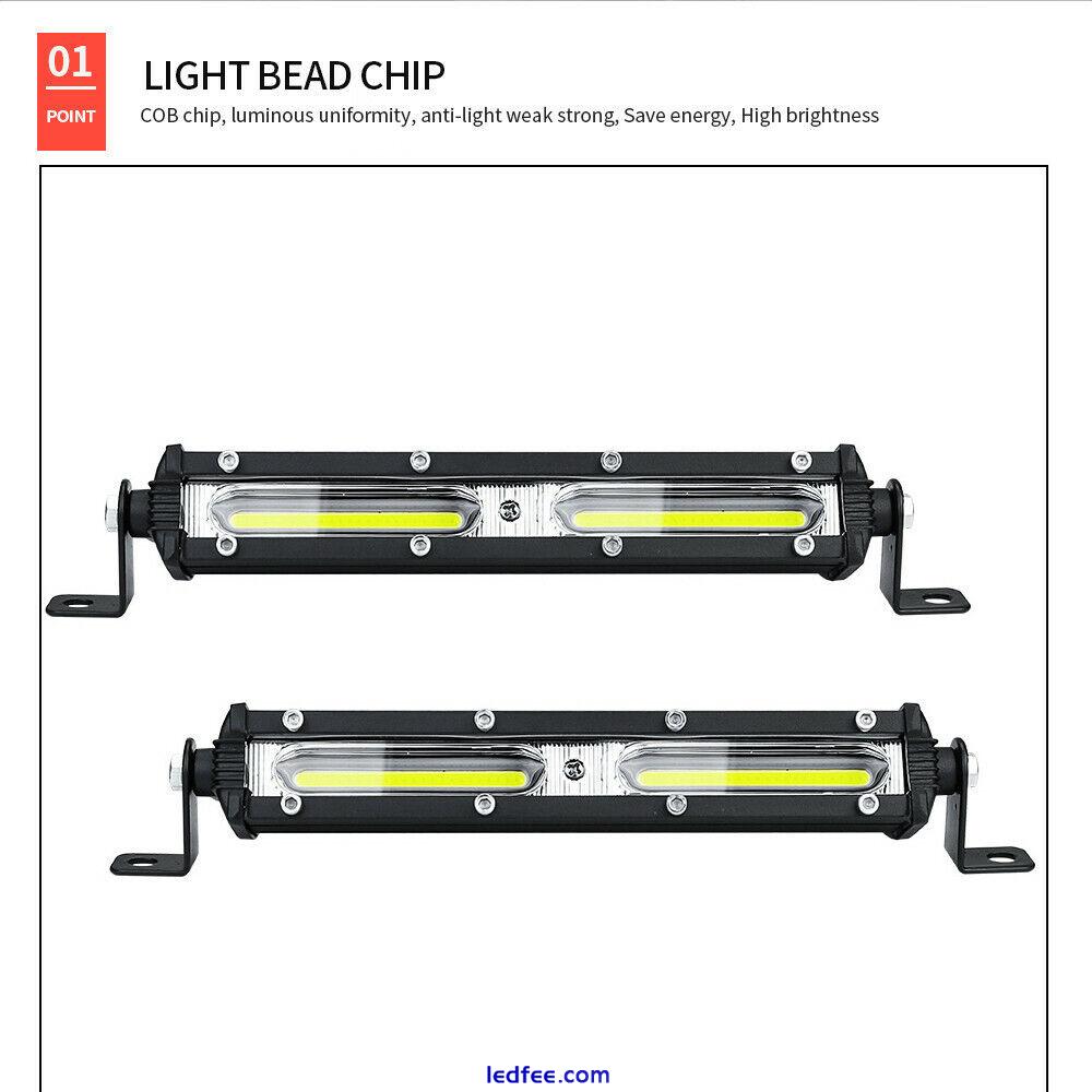 Auto LED Arbeitslicht 12V 24V LED Scheinwerfer Arbeitslichtleiste 6500K Streifen 1 