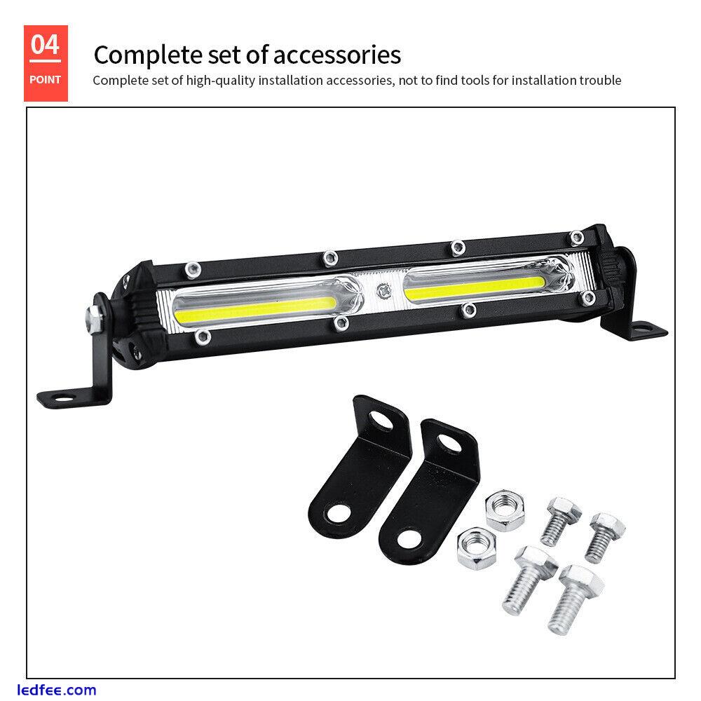 Auto LED Arbeitslicht 12V 24V LED Scheinwerfer Arbeitslichtleiste 6500K Streifen 4 