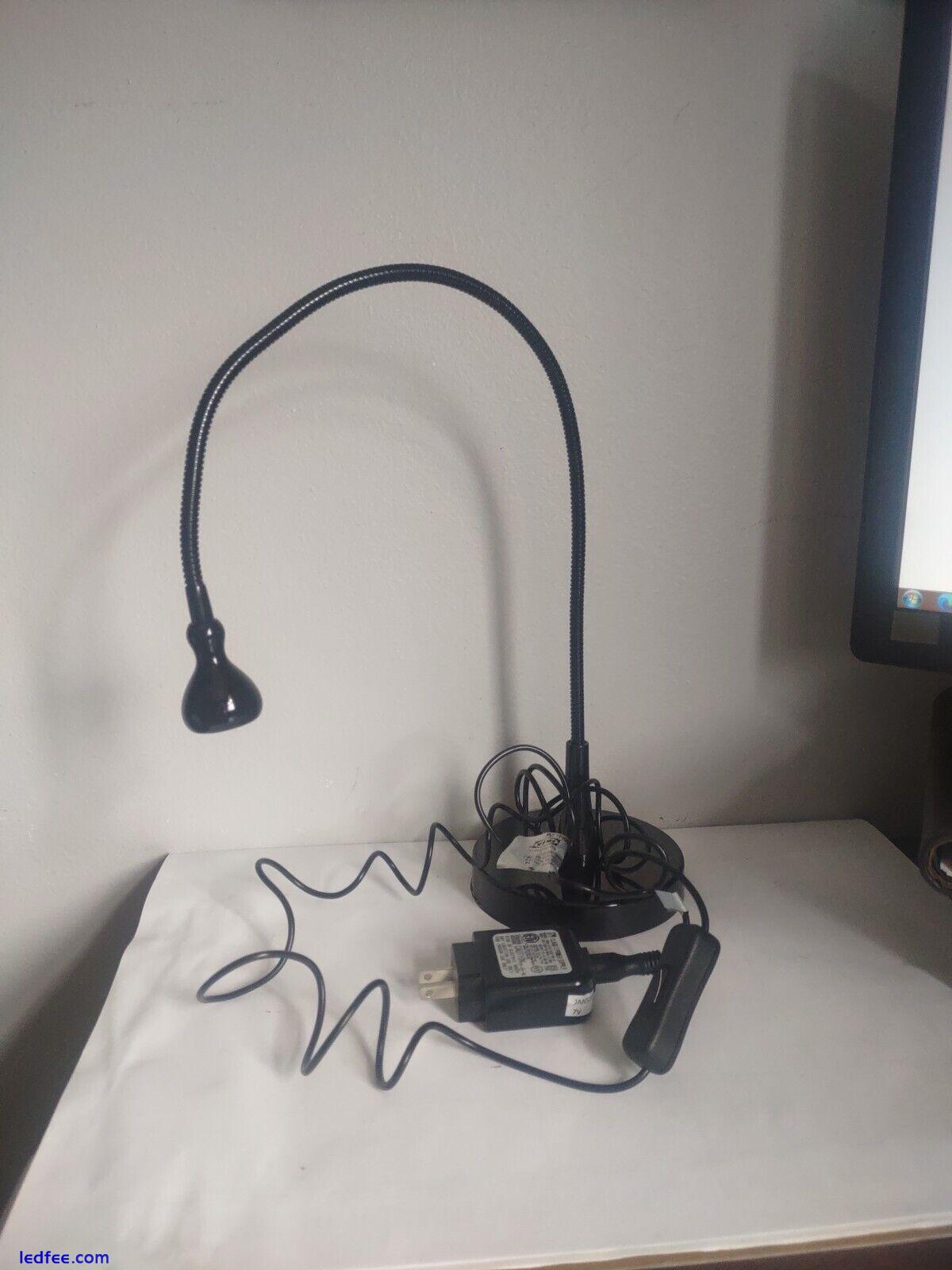 IKEA JANSJO Black Flexible Articulating Led Desk Hobby Lamp Light Work 2 