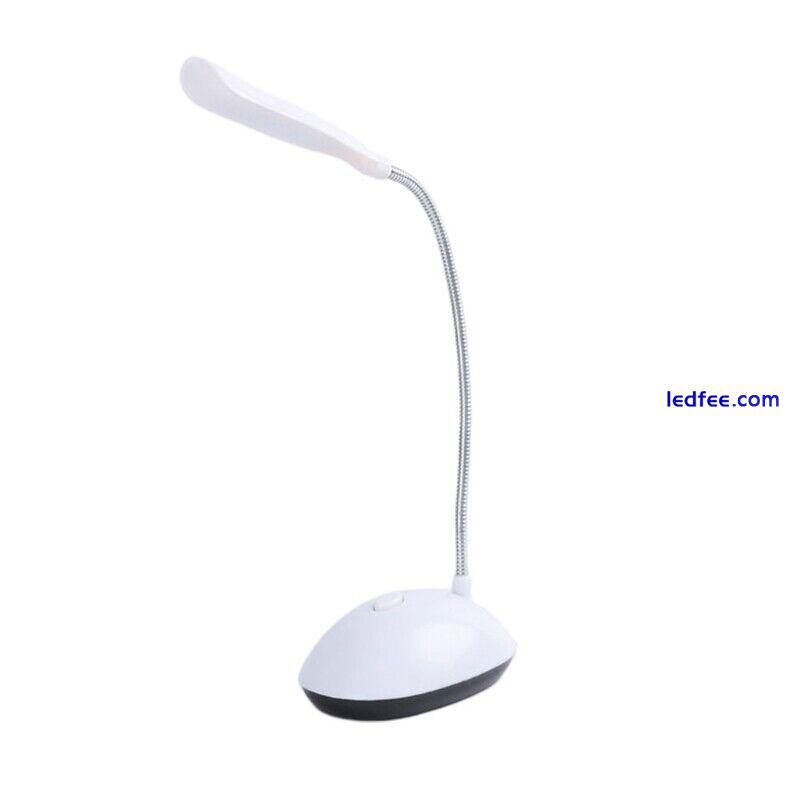 Powered Mini LED Desk Lamp 360 Degree Rotation Reading Table Night Light 0 