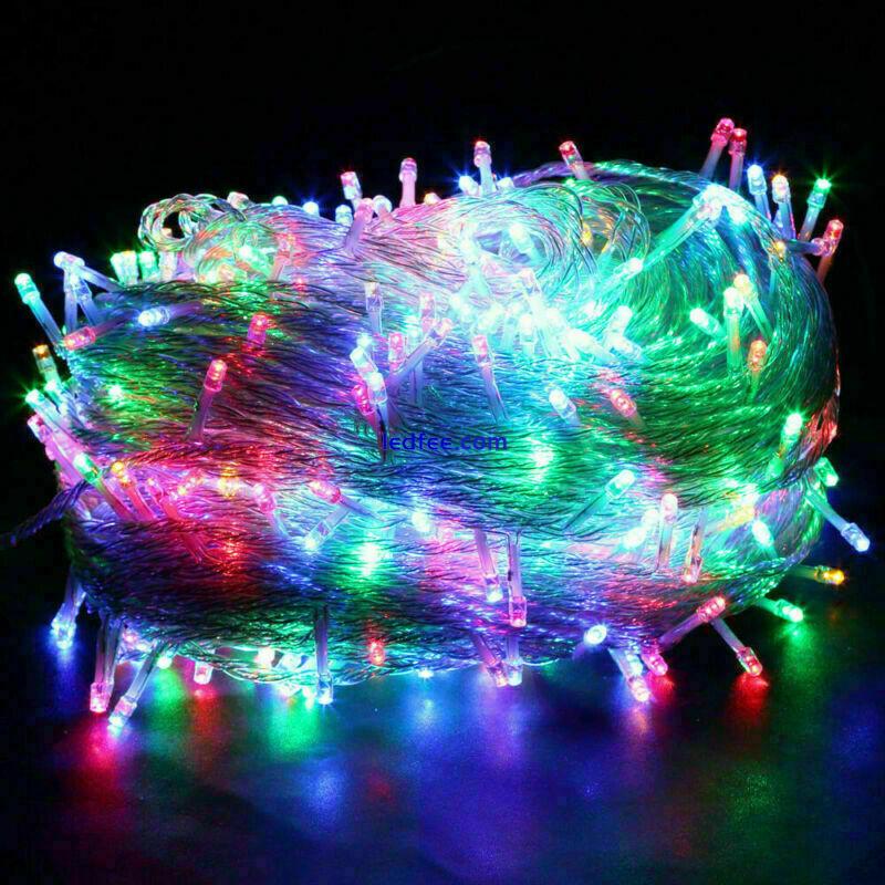 10-100M LED Mains Plug In Garden String Fairy Lights Wedding Xmas Tree Outdoor 4 