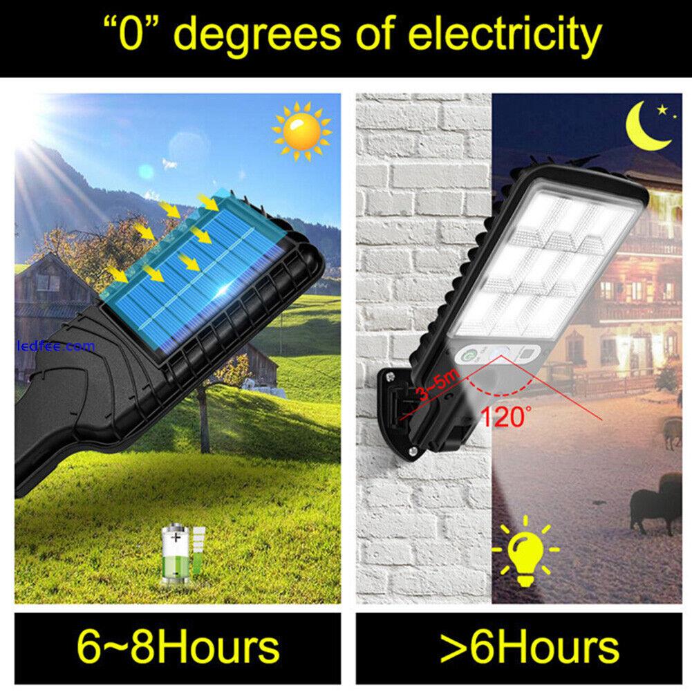 Solar Flood Light Motion Sensor LED Solar Light Last Up To 16H for Street Garden 0 