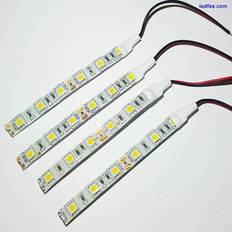 10 cm 5050 LED Strip Light 12V Car Caravan White Blue Red Green Free P&P 4 