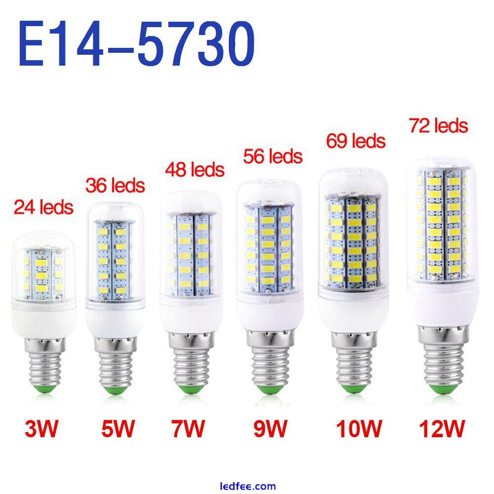 1/4Pack LED Corn Bulbs E27 B22 E14 G9 GU10 Bayonet 3W-15W Light Warm Cool White 5 