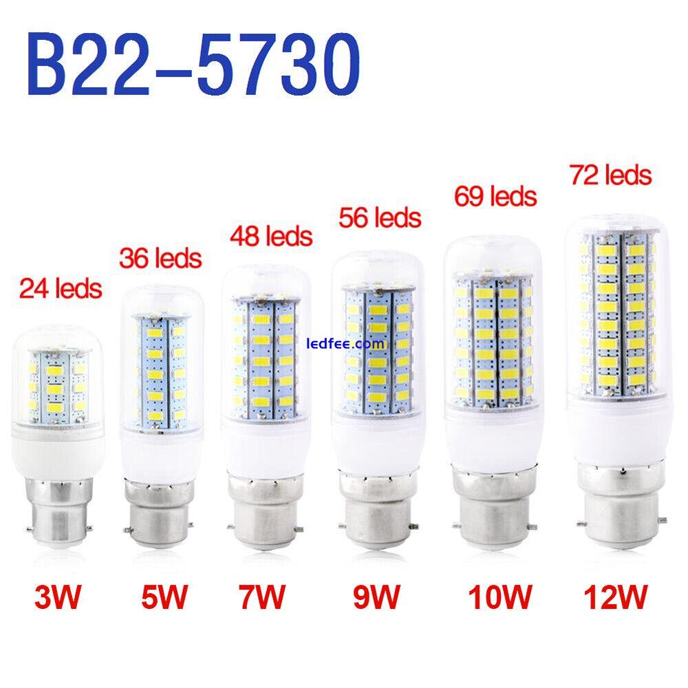 1/4Pack LED Corn Bulbs E27 B22 E14 G9 GU10 Bayonet 3W-15W Light Warm Cool White 4 