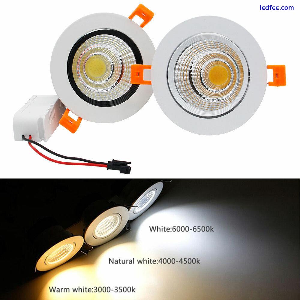 LED COB Ceiling Spot Down Light Energy Saving Bulb with LED Driver Transformer 0 