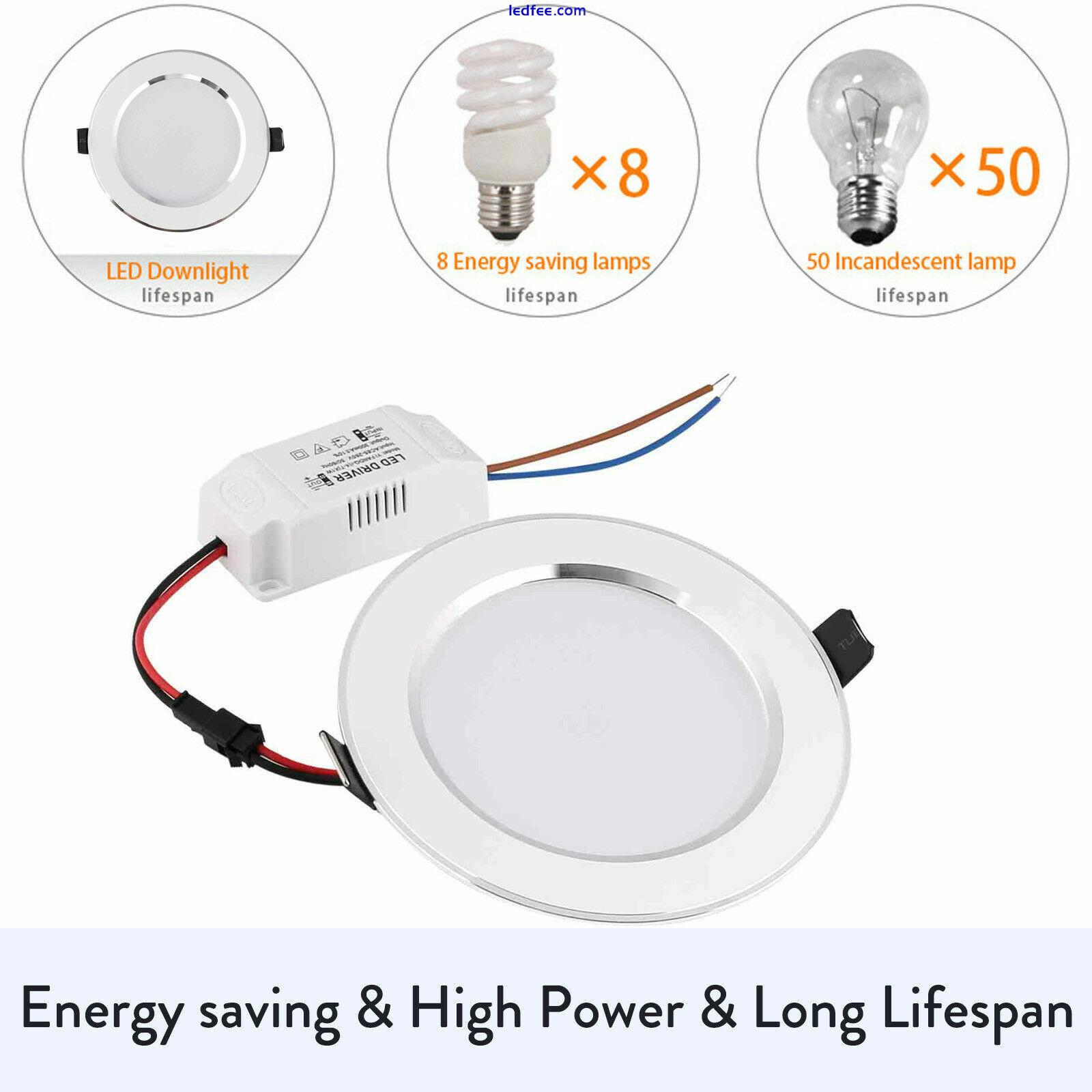 Dimmable LED Recessed Ceiling Downlight 3W 5W 7W 9W 12W 15W 18W Light Lamp BC 2 