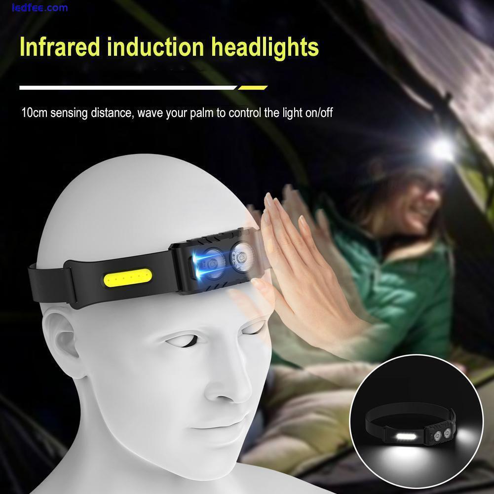 LED COB sensor headlamp headlight headlamp USB rechargeable N EW waterproof C9I6 1 