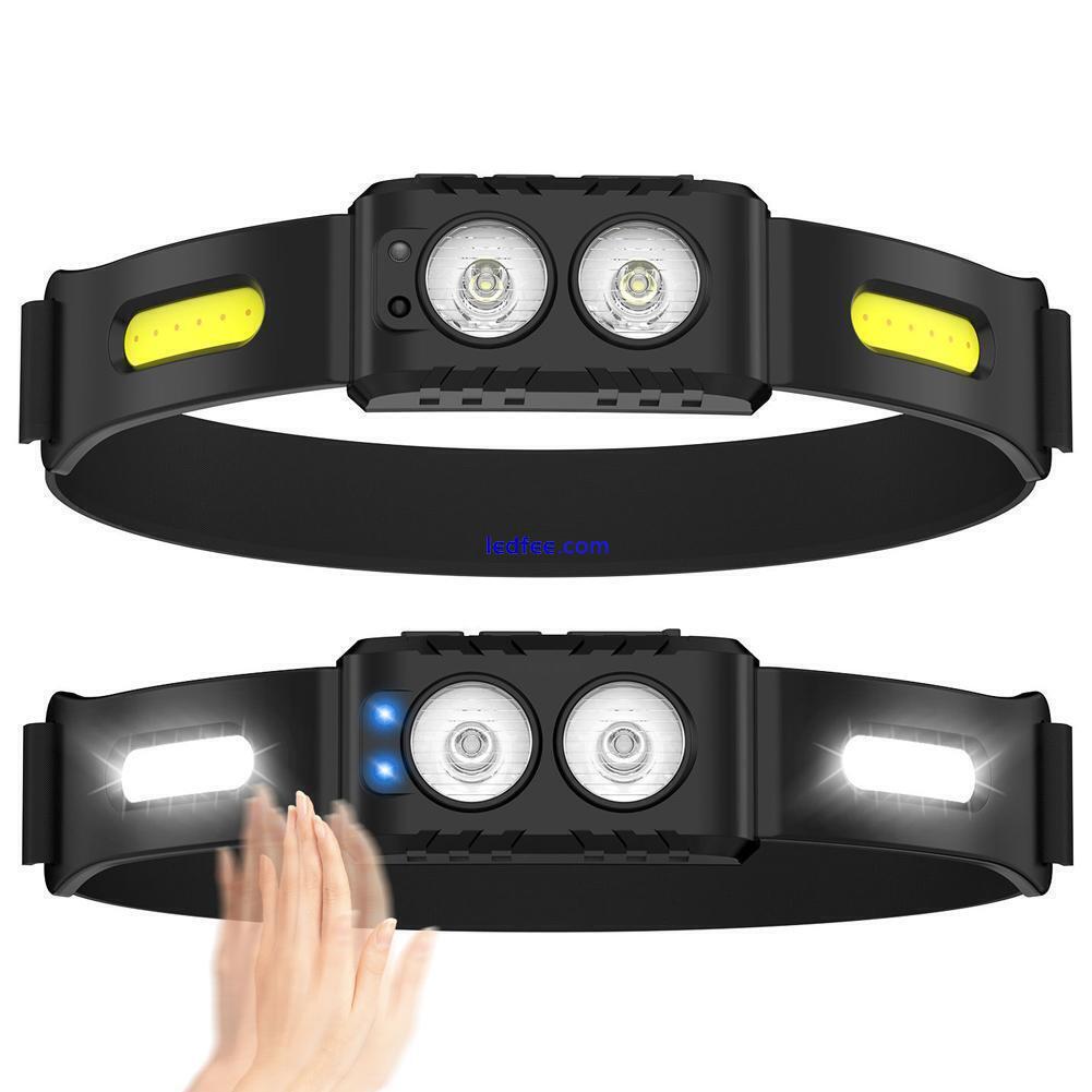 LED COB sensor headlamp headlight headlamp USB rechargeable N EW waterproof C9I6 3 