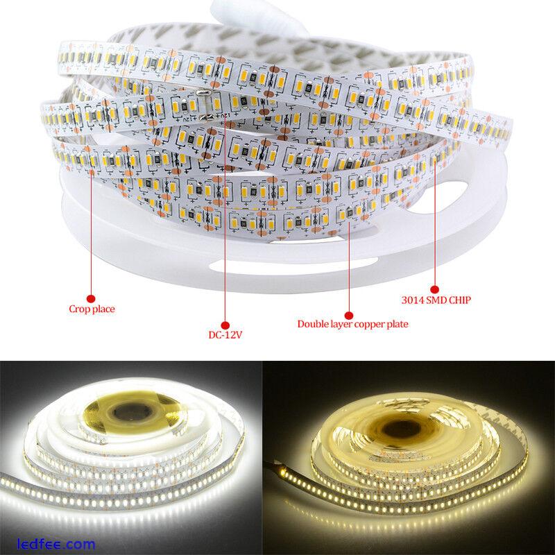 5m LED Strip Light 12V IP65 2835 5050 5054 5630 nonWaterproof Kitchen Xmas LAMP 2 