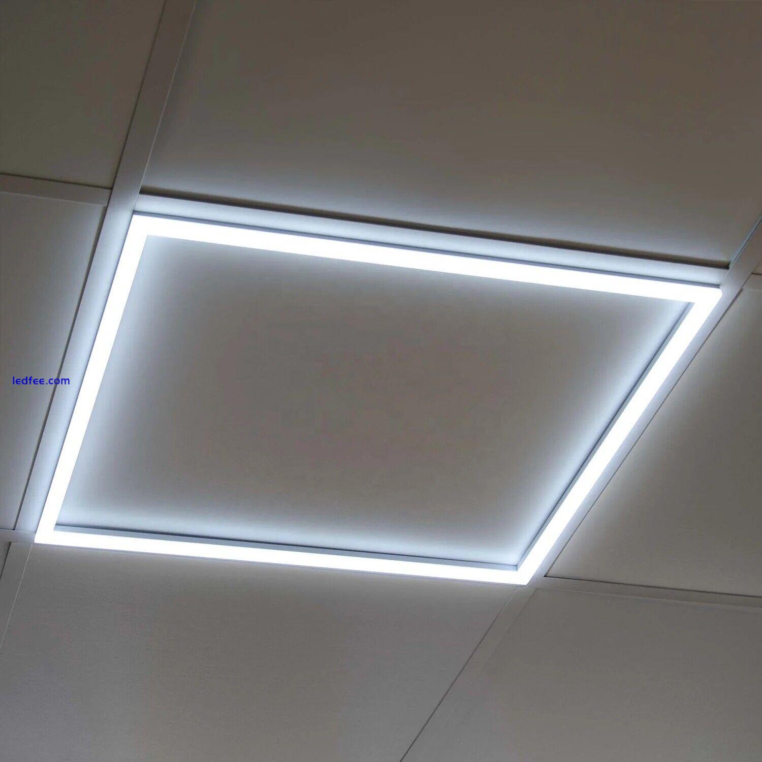 10 X 600x600mm 48W LED Ceiling Light, Edge Lit Frame, Cool White, 6500K Bright 1 