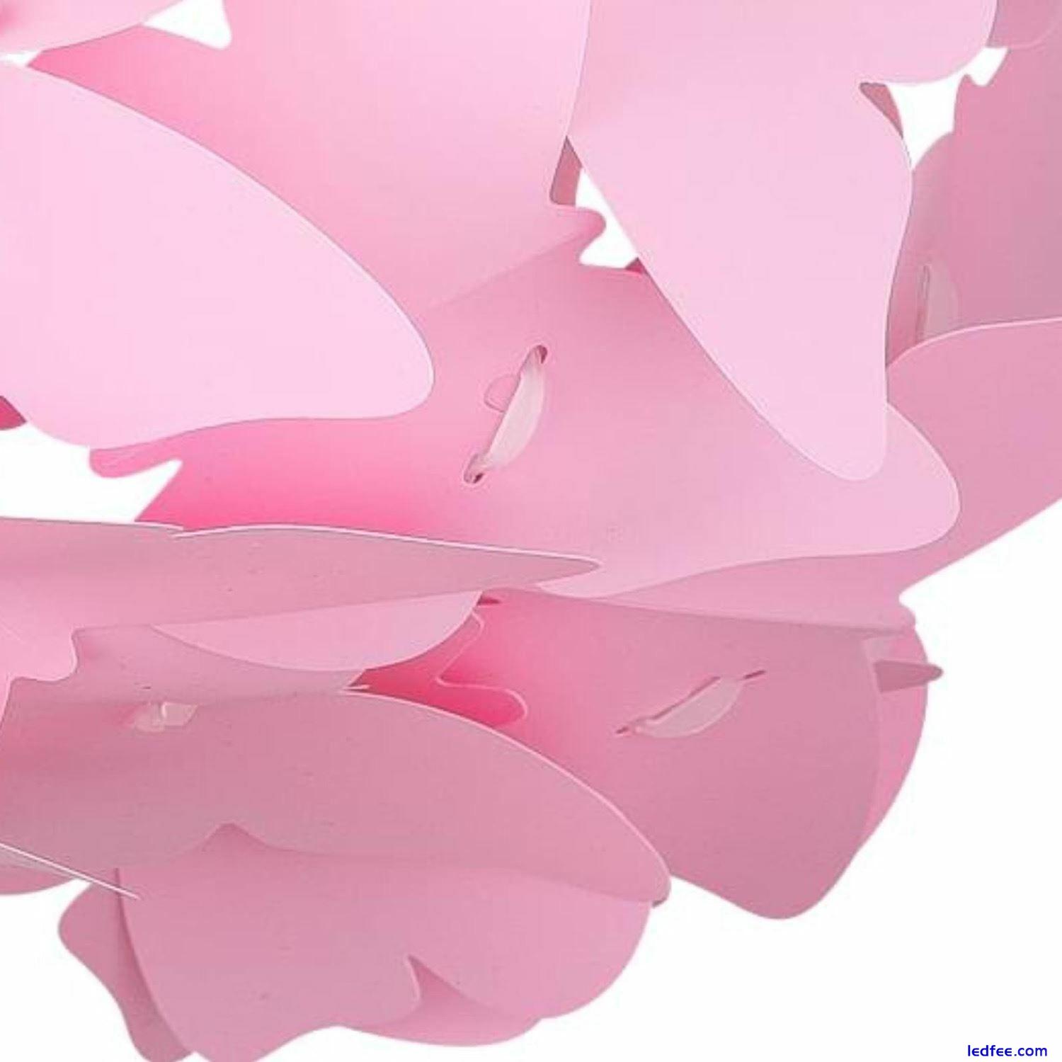 Girls Bedroom Light Shade Lamp Ceiling Pendant Lampshade Pink Butterfly Shade 3 