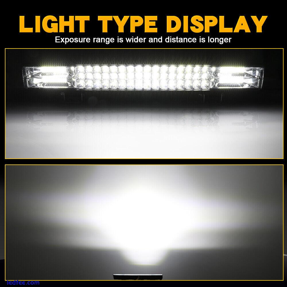 40inch Ultra thin LED Light Bar Spot Flood Beam Driving Offroad SUV Single Row 4 