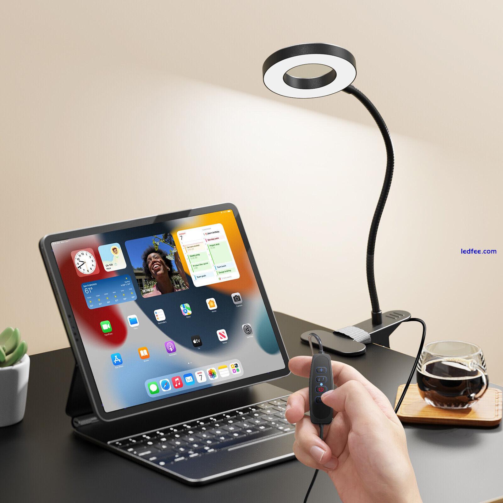 Desk Lamp LED Reading Lamp Clip on Light for Home Office Studying Working Makeup 1 