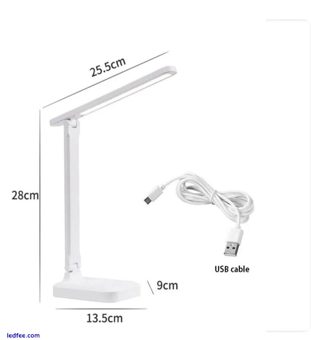 Rechargeable USB Desk Light LED Flexible Touch Bedside Dimmable /10 Day Delivery 4 