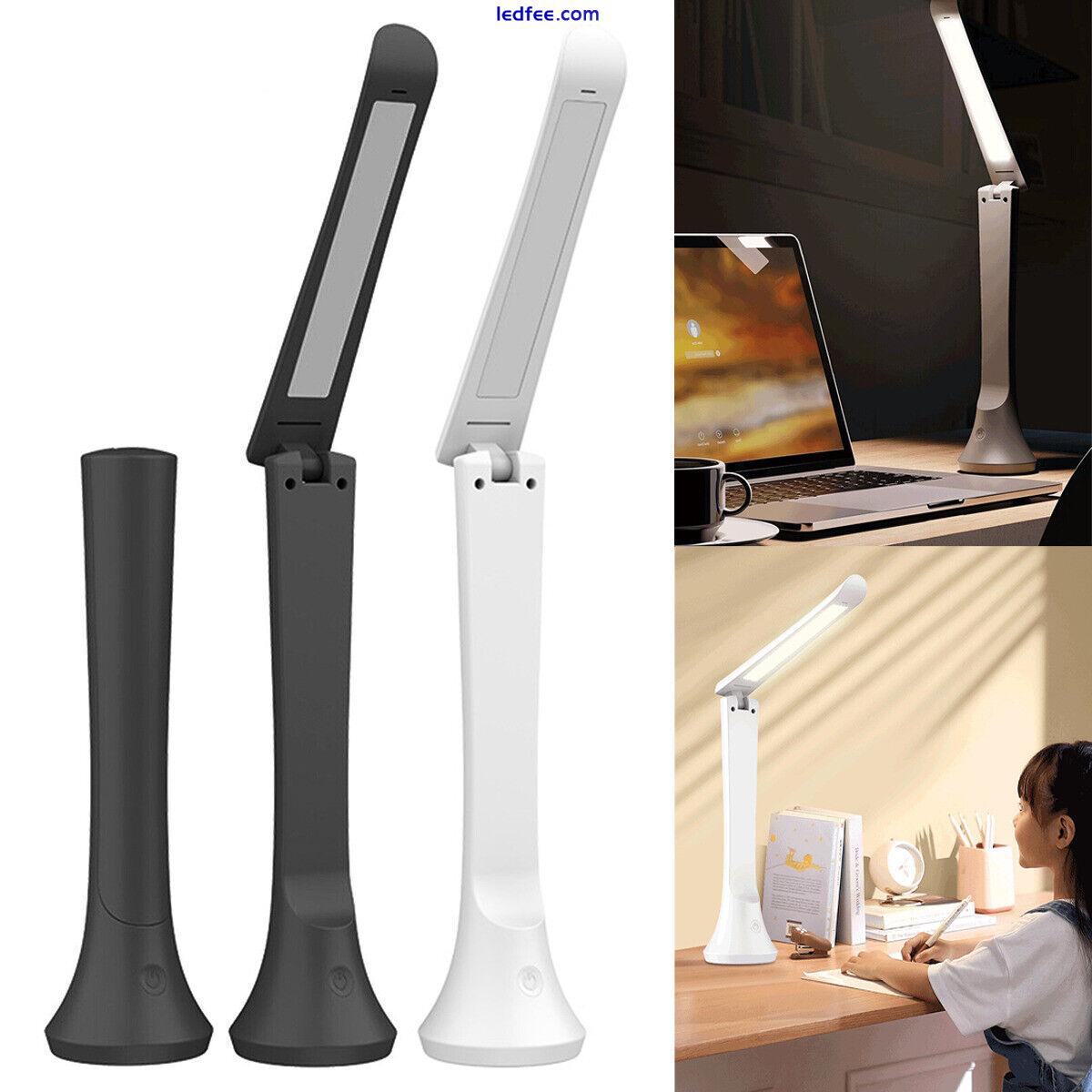 USB Rechargeable Led Reading Desk Lamp Folding Touch Table Bedside Night Light 4 