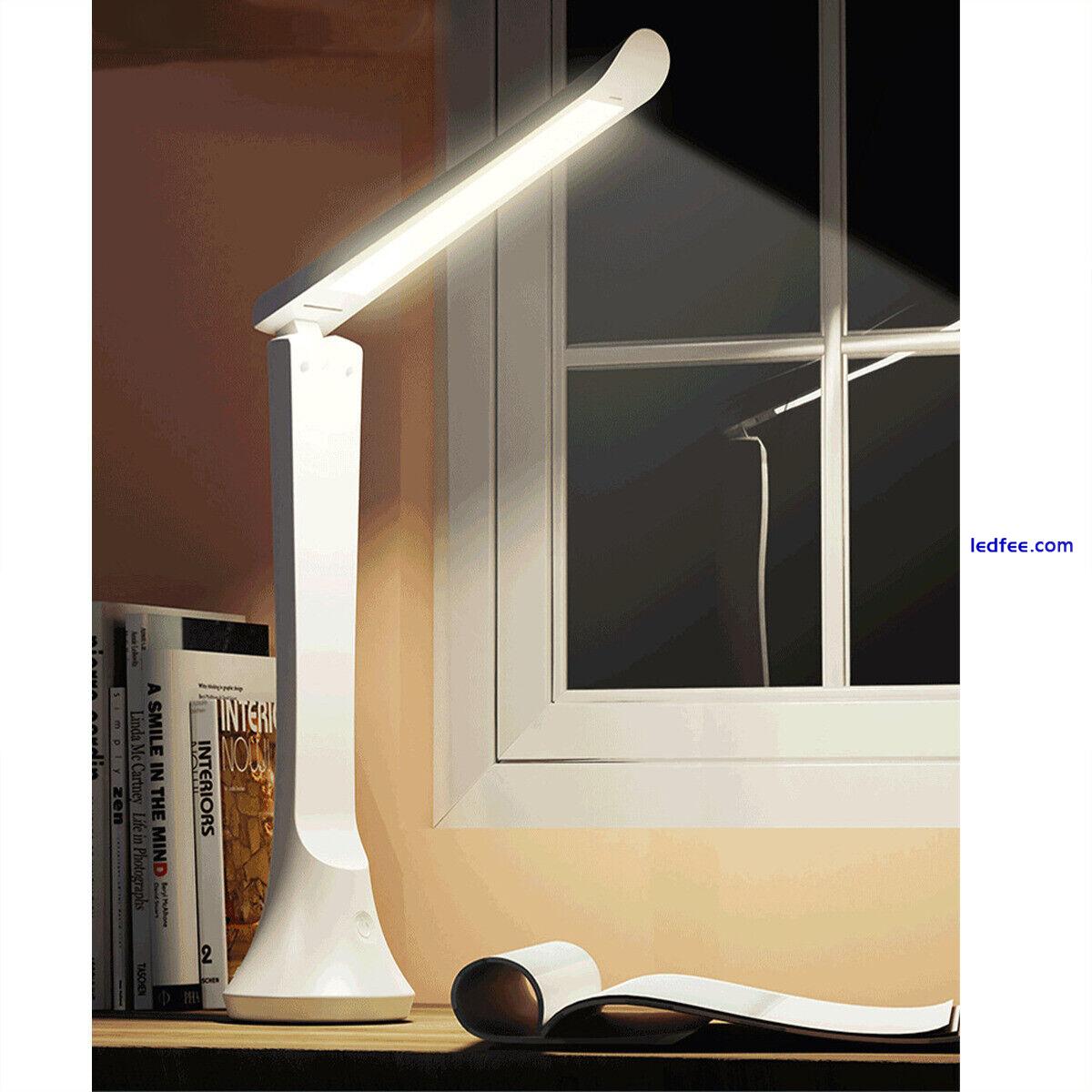 USB Rechargeable Led Reading Desk Lamp Folding Touch Table Bedside Night Light 2 