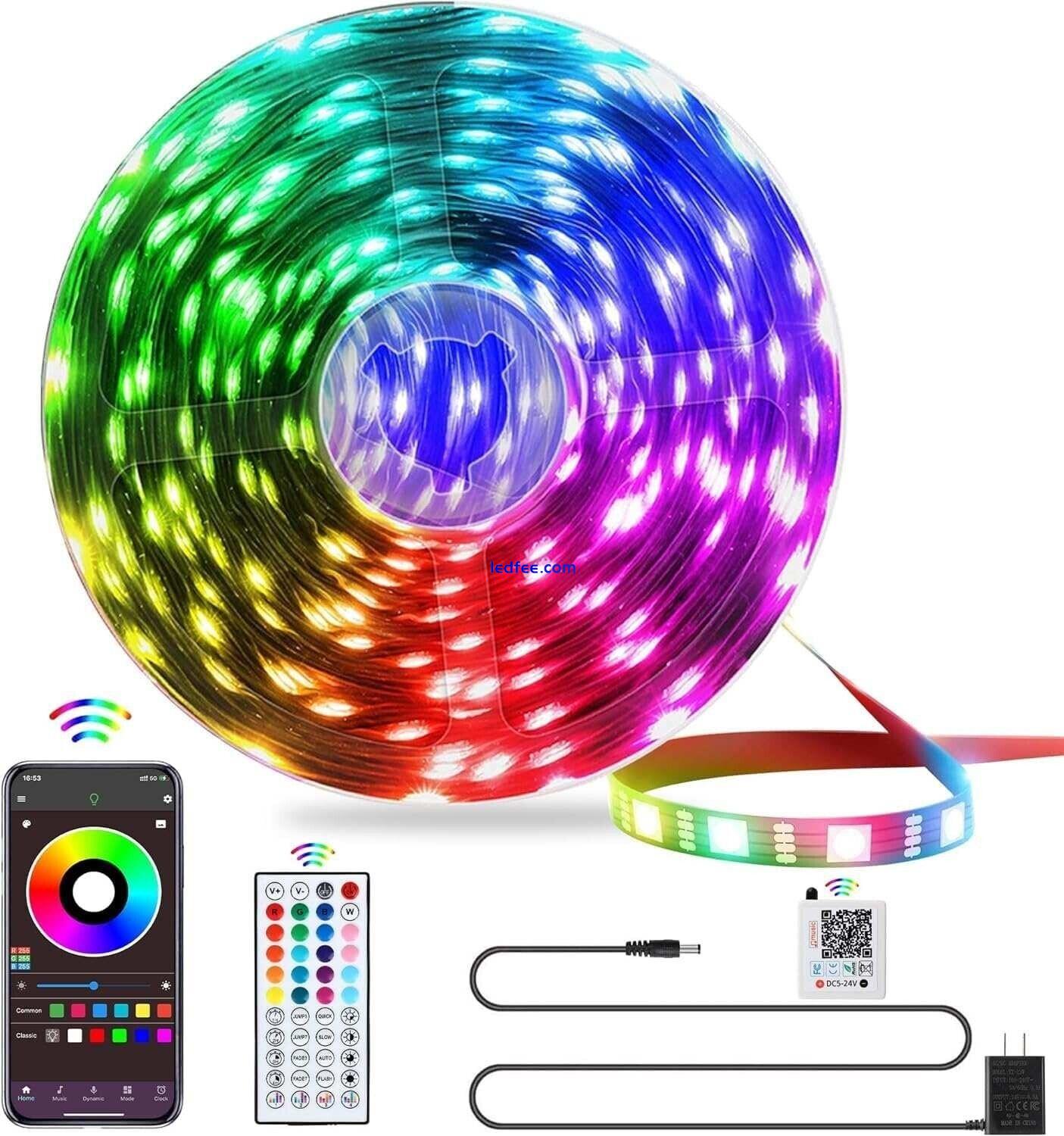 5-20M LED Strip 5050 RGB Lights Colour Changing Tape Cabinet Kitchen Lighting UK 1 