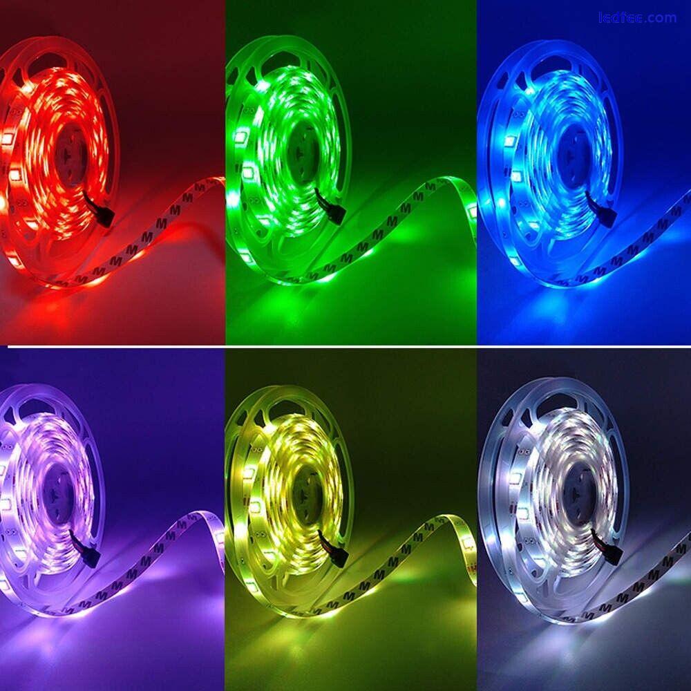 5-20M LED Strip 5050 RGB Lights Colour Changing Tape Cabinet Kitchen Lighting UK 4 