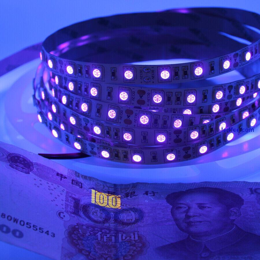 5M 10M UV Led Strip disco Blacklight 5050 dimmer Ultraviolet 395-400nm tape lamp 3 