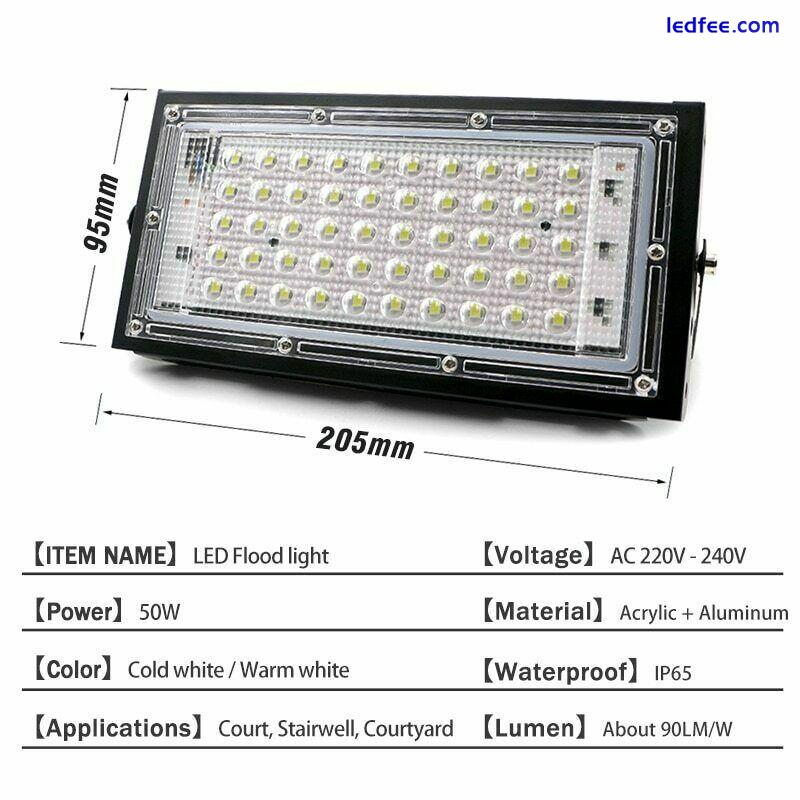 50W AC 110/220V LED Flood Light  Spotlight Outdoor Garden Lighting Led Reflector 1 